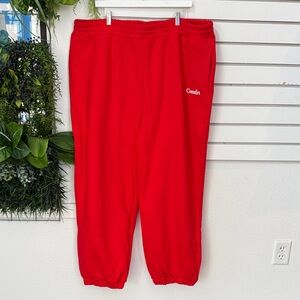 Comfrt Red Sweatpants 3XL. New w/o tags. Never Worn. Never Washed.